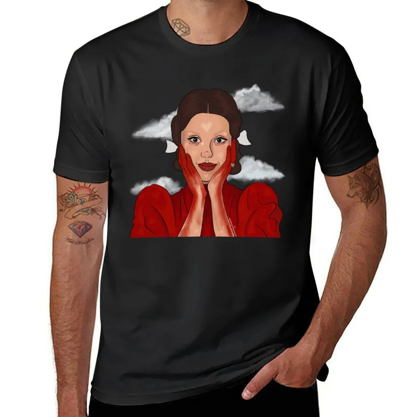 

Mia Goth In The Sky pearl T-Shirt cute tops blacks animal prinfor boys oversizeds mens graphic t-shirts anime