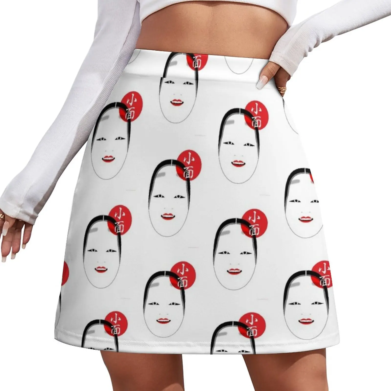 

Ko-omote mask Mini Skirt Women's summer skirt midi skirt for women
