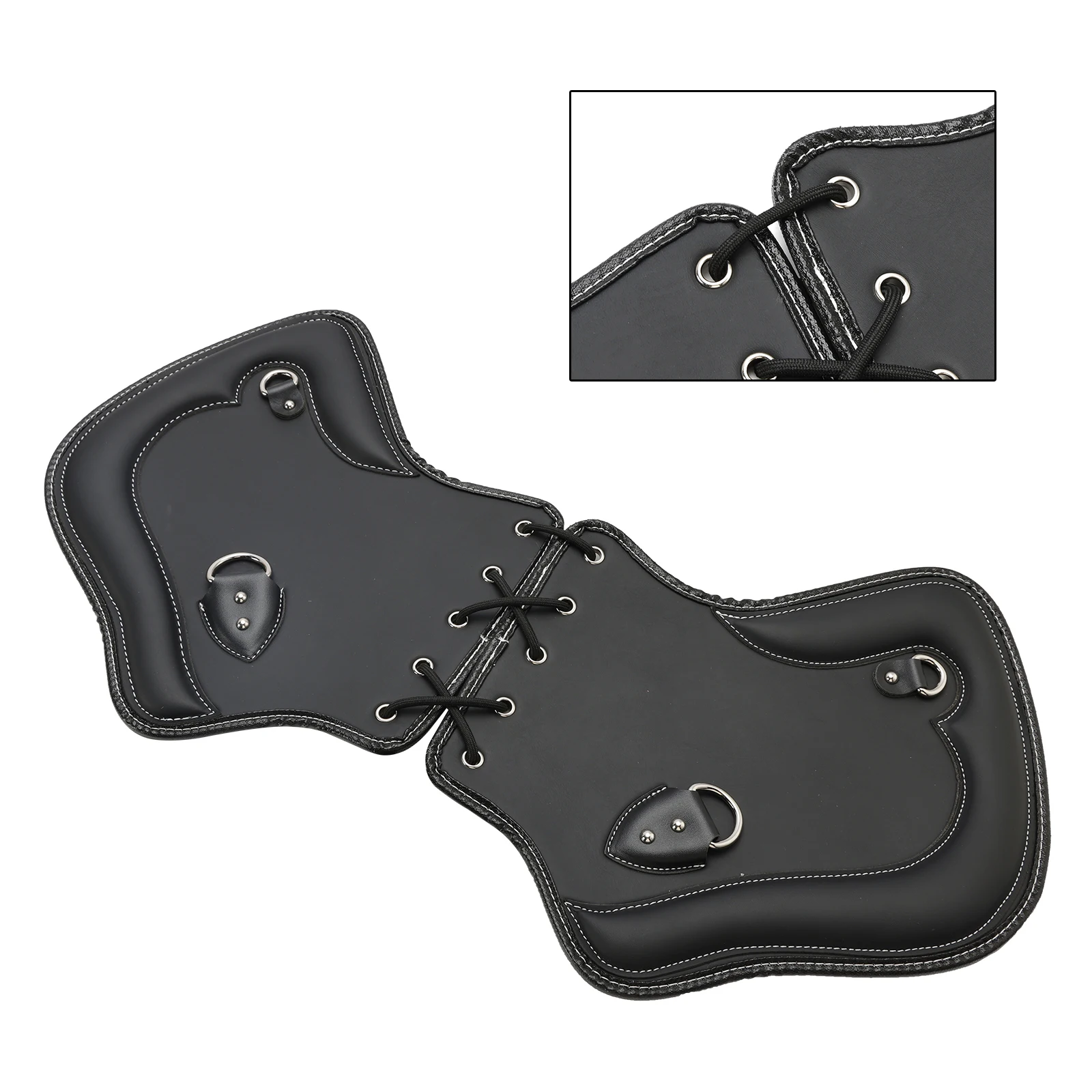Topteng 2Pcs Heat Deflector Shield Universal Blackb For Softail Fxdr Fltrx Road Glide Brown - Image 2