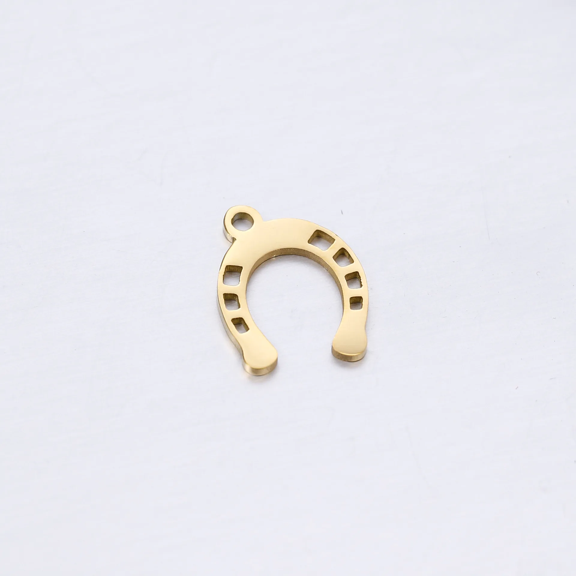 5pcs/Lot Stainless Steel Pendant of U-shaped Horseshoe Charms forEarrings Necklace Bracelet Making Jewelry Accessorie Supplies