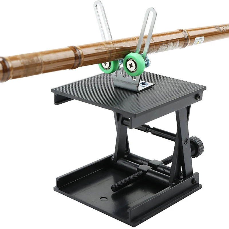 Fishing Rod Epoxy Applicator Holder Fishing Rod Winding Machine Support-Stand Rod-Building Tool Rod Repair Machine Fishing Tool