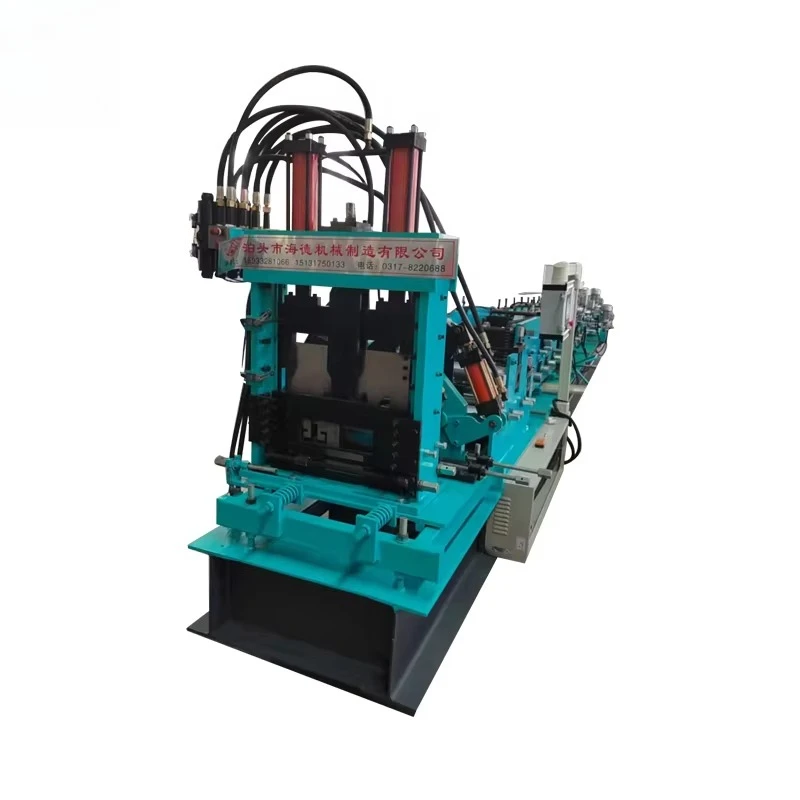 High definition heavy CZ section steel coil forming machine with motor, 380V, customizable forming speed