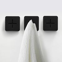 Self Adhesive Towel Plug Holder Wall Mounted Bathroom Towel Hooks Storage Rack Waterproof Kitchen Rag Dish Cloth Organizer Clips