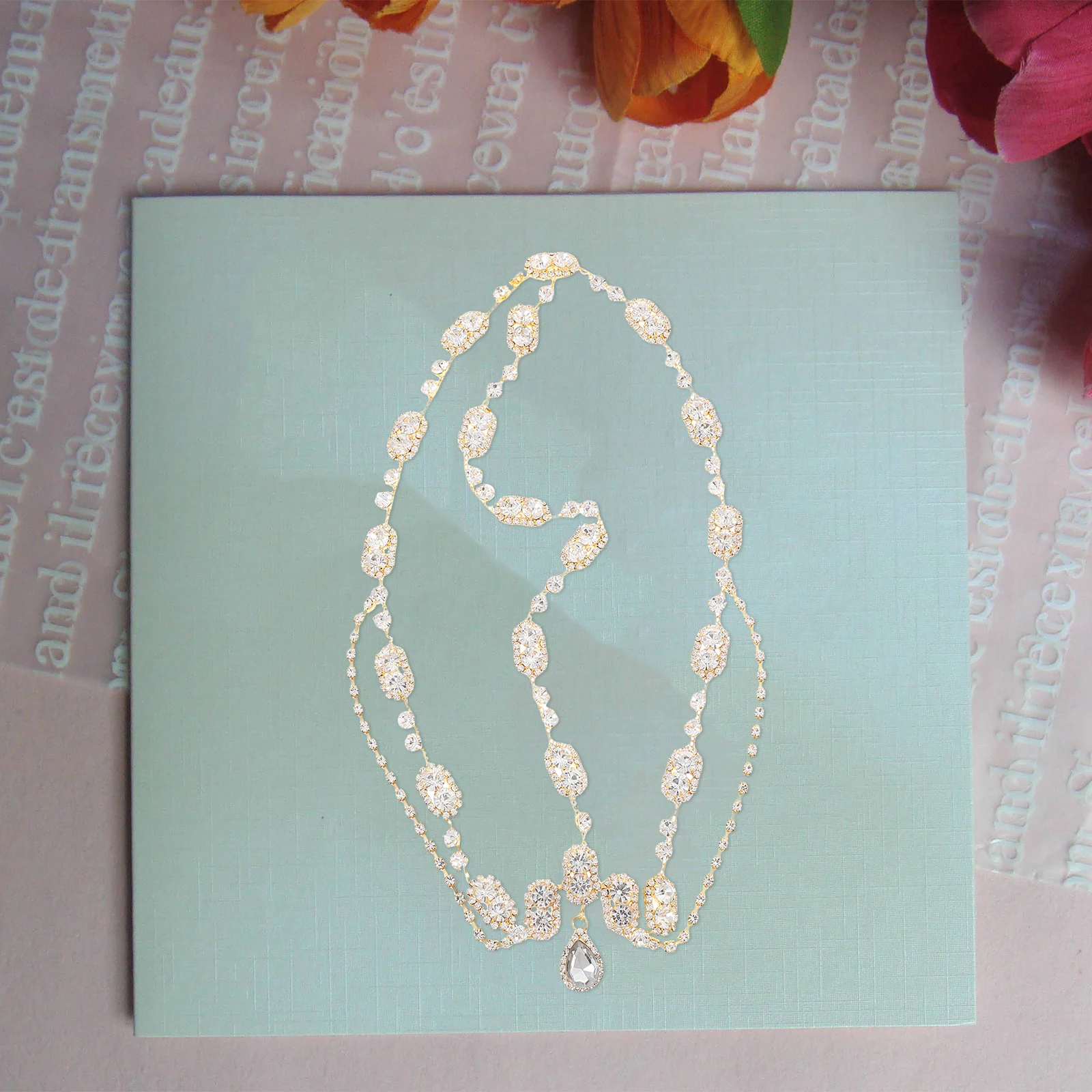 

Rhinestone Hair Chain Shiny Bride Hair Decor Wedding Headwear Forehead Chain Ladies Dress Accessory Bridal Tiara Ethnic Style