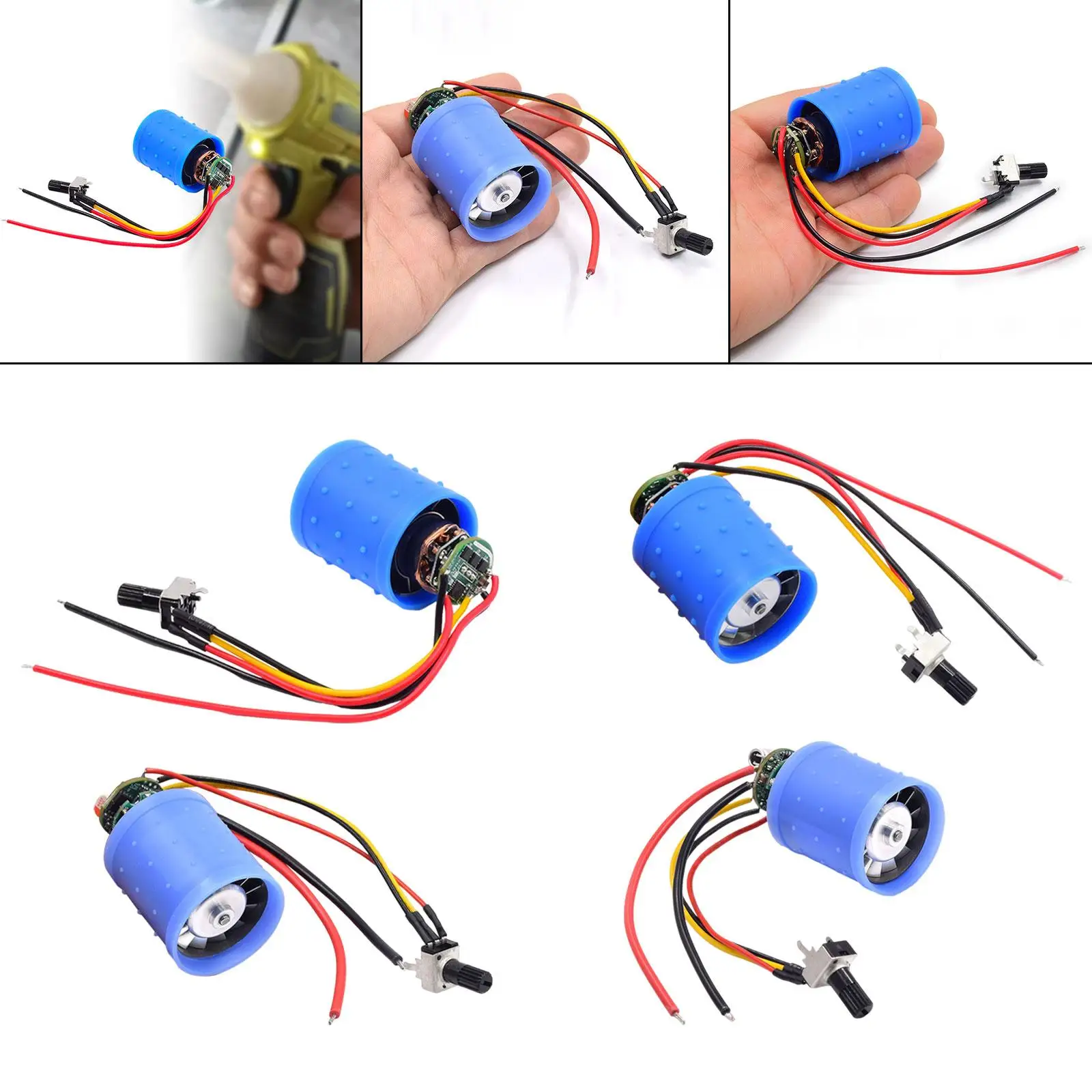 

Mini Brushless Motor with Driver Speed Controller, Upgrade Part, Easy to Install for Electronics Project Electric Blower