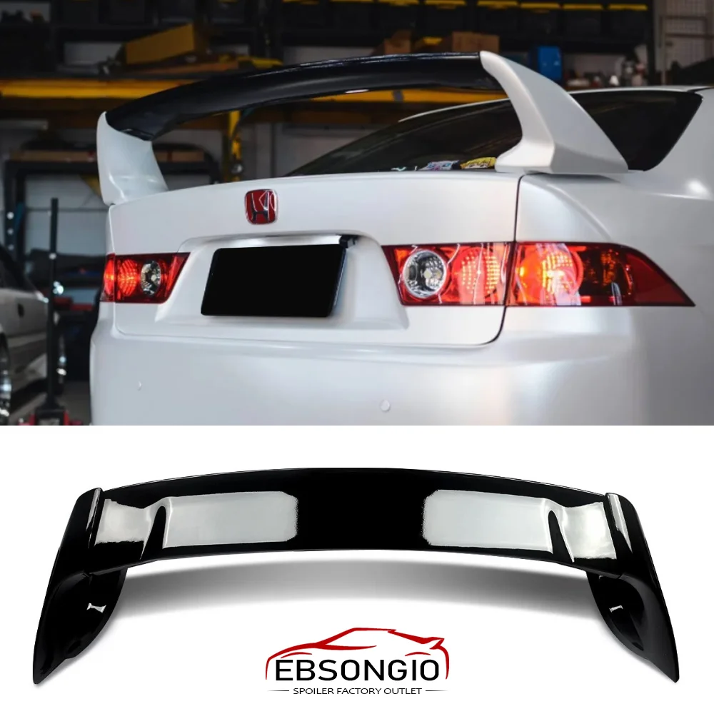 For Honda Accord CL7 CL9 TSX ABS FD2 Spoiler 2003 2004 2005 2006 2007  Three Parts Accord Car Boot Cover Rear Wing