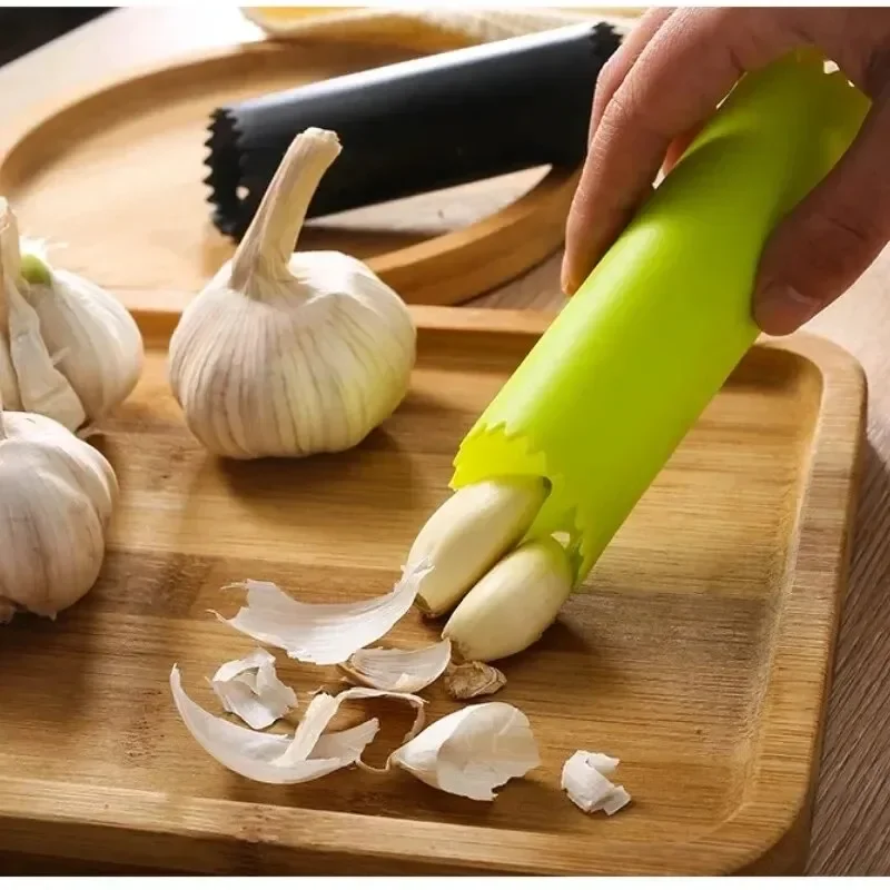 Silicone Garlic Peeler Roller, Quick & Easy Skin Remover Tube, Efficient Kitchen Gadget for Fast Food Prep