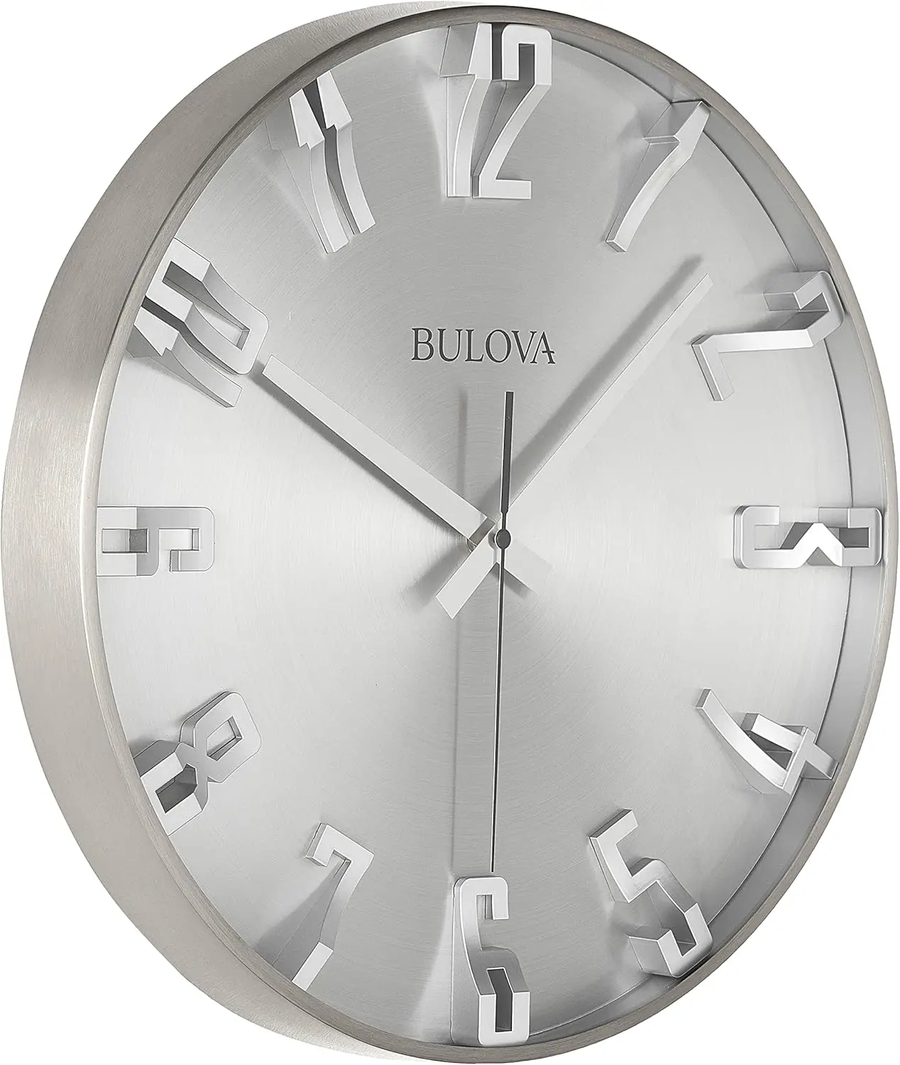 

Элегантные бесшумные настенные часы с рельефными цифрами, работающие от батареек