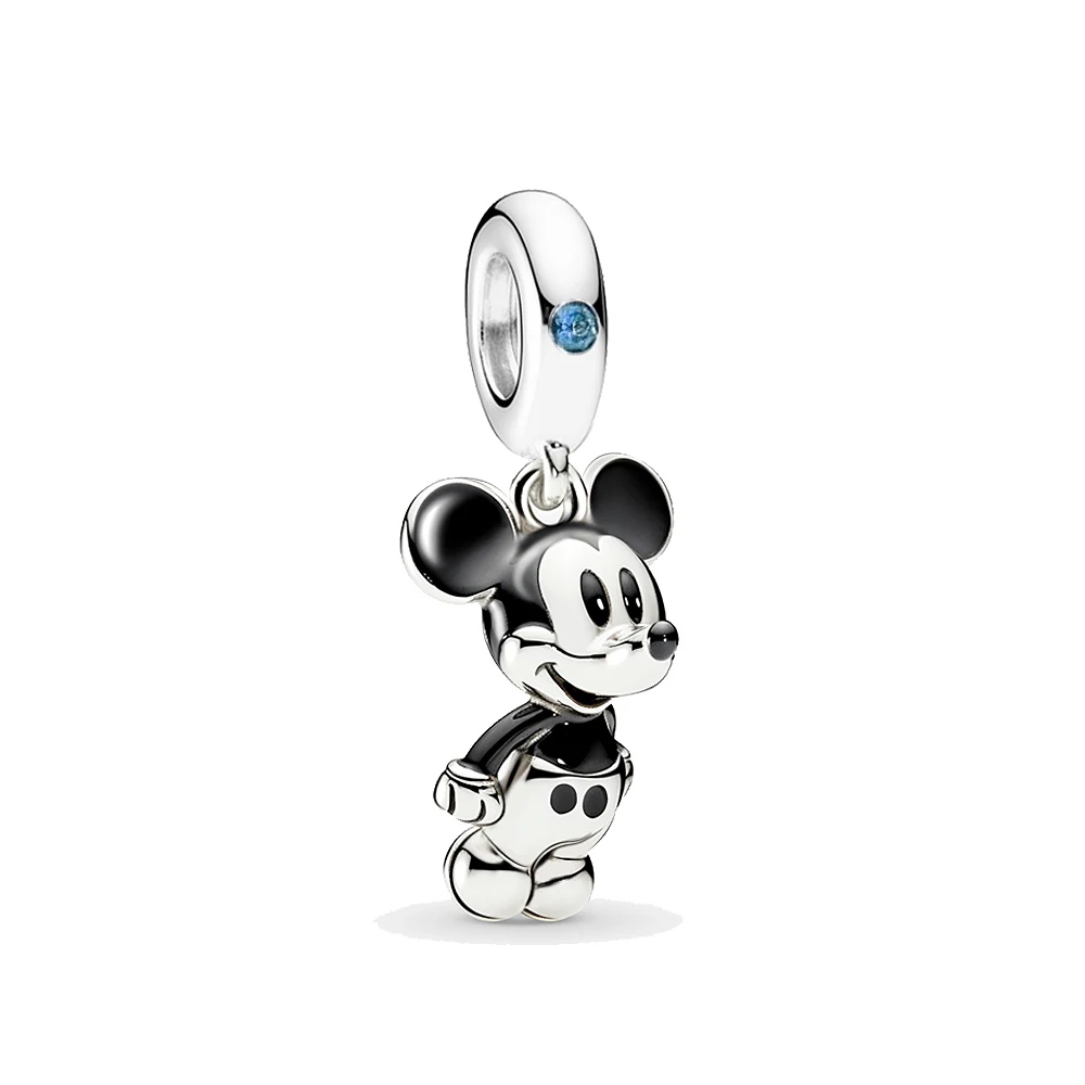 2024 new disney Mickey Minnie Charm 925 trinkets Beads Suitable for pandora original 925 silver charm bracelet Jewelry gift