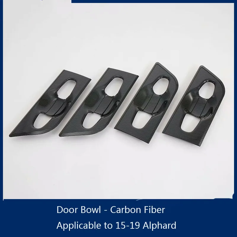 Applicable To 15-19 Alphard Door Bowl Modified Alphard Door Bowl Cover Decorative ABS Bright Strip Protection Sticker