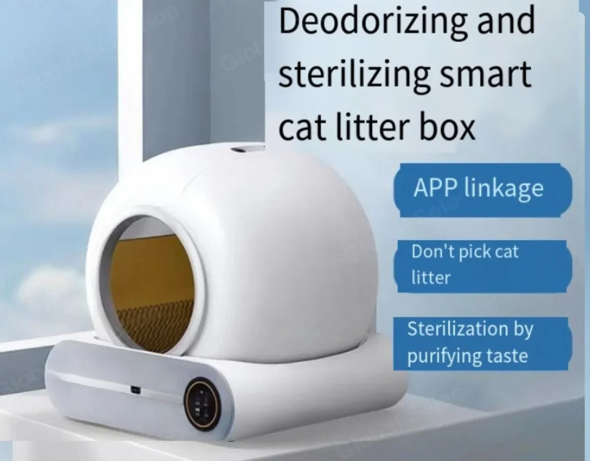 9L Automatische Slimme Kattenbak Zelfreinigende Volledig Gesloten Kattenbak App Controle Huisdier Wc Ionische Deodorant