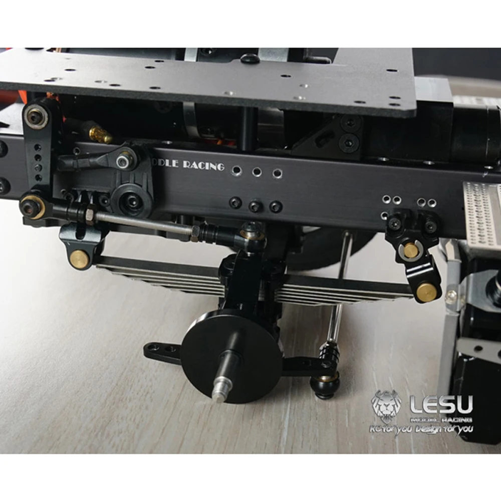 LESU 無動力フロントアクスルフロントサスペンションストレート鋼板アセンブリ X-8012 タミヤ 1/14 トラクタートラックダンプトラックモデル用