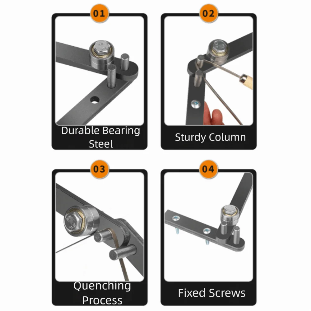 Manual Steel Bar Bending Machine Labor-saving Design Easy To Operate Iron/Steel/Copper Wire Angle Bender Rebar Bender