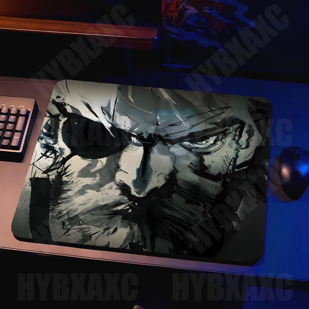 45x40 Metal Gear Mouse Pad Gaming Accessories Gabinete PC Gamer Computer Keyboard Desk Mat Rubber Laptop Small Mousepad