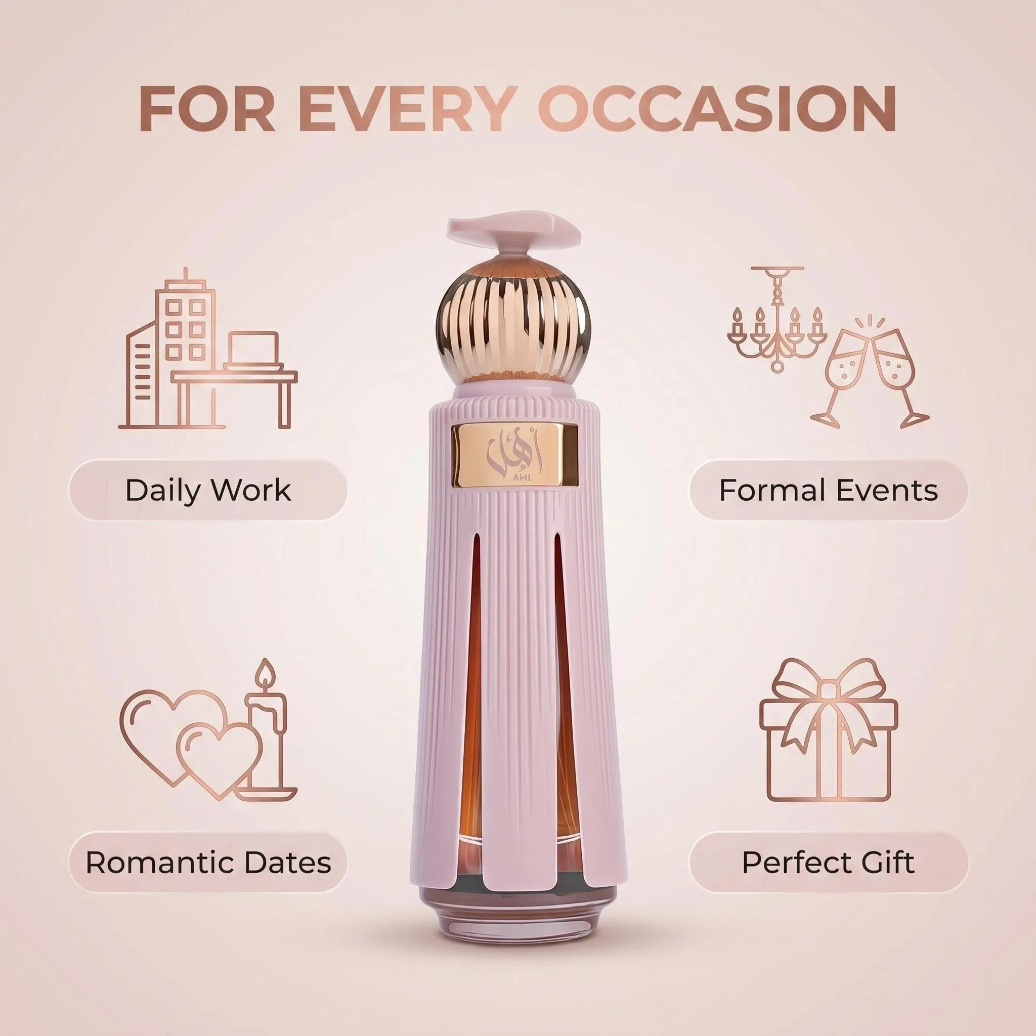 

Ahl Ahmed Al Maghribi Unisex Perfume 60ml Arabian Oud Floral Fragrance Long Lasting Eau De Parfum For Men Women Luxury Scent