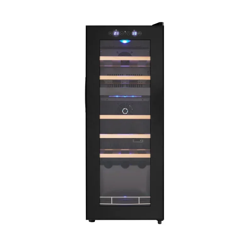 Compressor Wine Fridge Refrigerator 66L Dual-Zone Wine Bottle Cooler Wine and Beverage Coolers