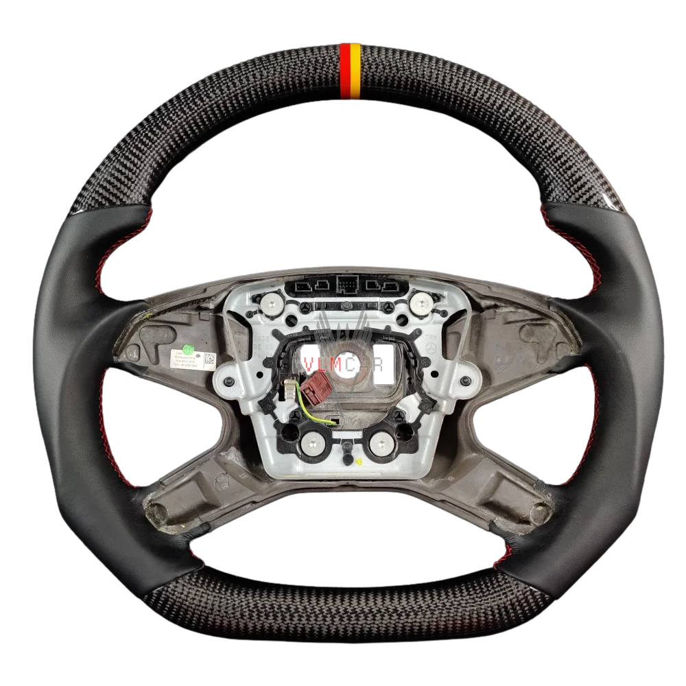 

Carbon Fiber Steering Wheel for Mercedes E-Class W212 2009-2016 AMG Style Alcantara Leather Grip Sport Design Direct Fit