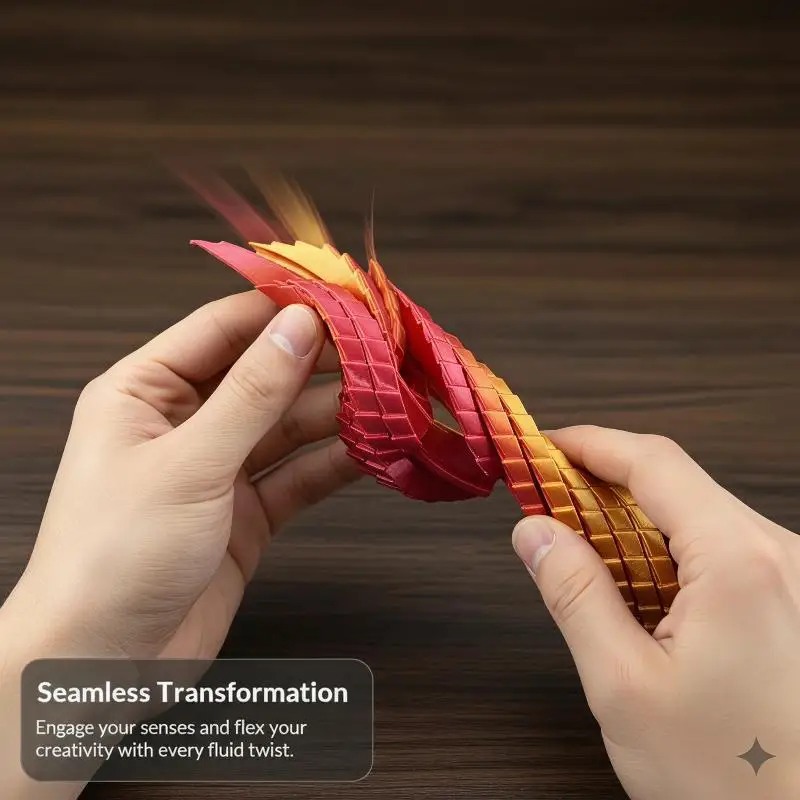 3D Printed Twisty Fidget Egg Portable Sensory Toy Stress Relief Desk Toy for Office Workers Kids Easter Basket Fillers