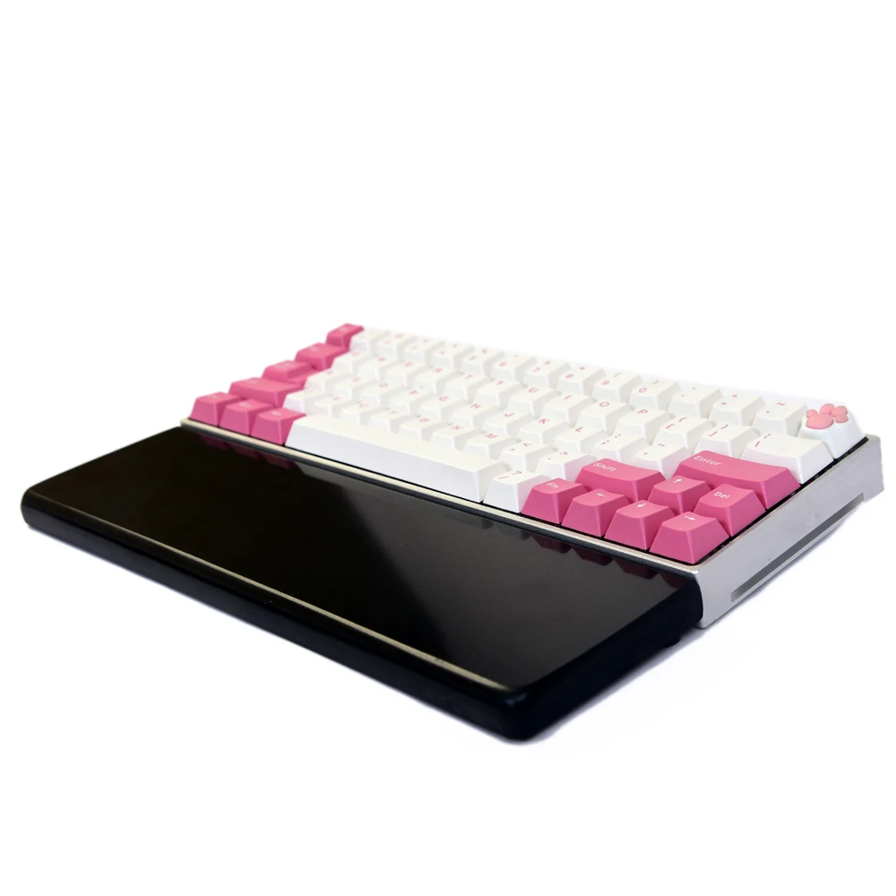 Imagem -05 - Personalizado Anti-slip Wrist Rest Pad Suporte Teclado Mecânico Preto Branco Legal Personalizar 61 64 68 84 96 104 108 Tamanho