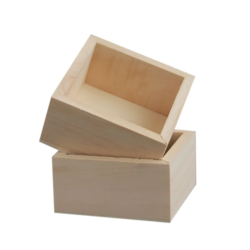 Wooden Succulent Plants Pot Mini Multifunctional Household Organization Strorage Box Wooden Multifunctional Mini