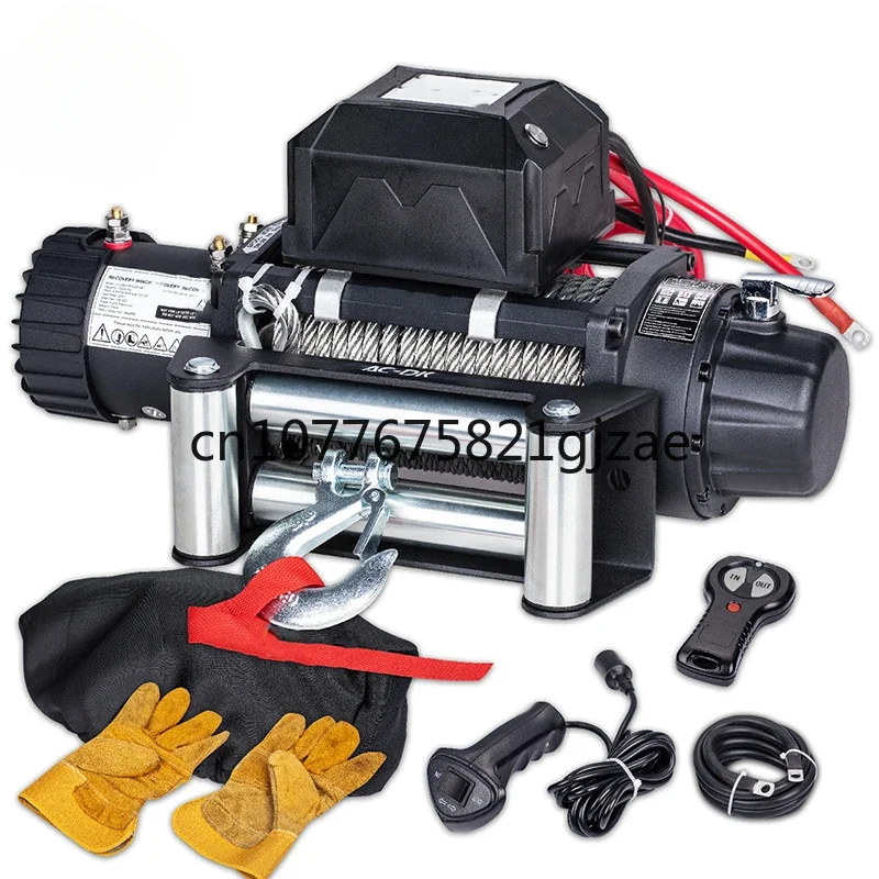 

4WD Winch 12000 lbs 12v Waterproof Electric Frosted Winch Factory Price 5t Electric Winch