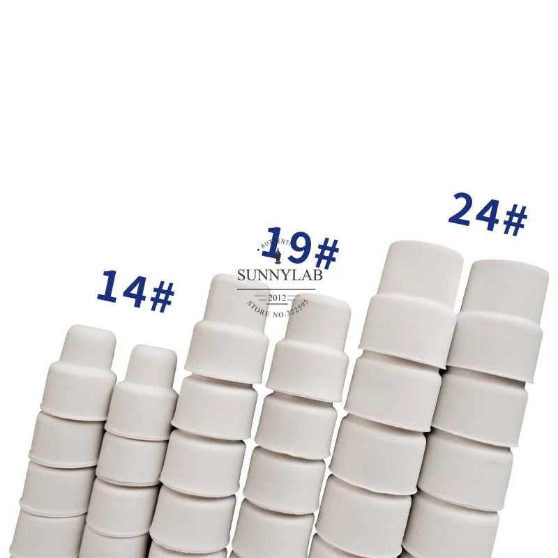 14# 19# 24# 20pcs 50pcs lab rubber stopper Reverse cap rubber sealing plug for laboratory bottles