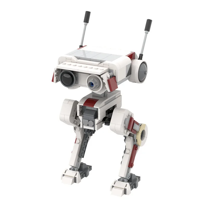MOC Sci-Fi Space Explorer Robot Building Blocks Galaxy Scout Droid Model Small Bricks DIY Construction Set Hobbyist Gift
