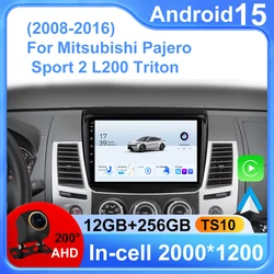 マルチメディアビデオプレーヤー付きカーラジオ,ナビゲーションデバイス,Mitsubishi Pajero Sport 2, 2008-2016,l200,4, 2006-2015, Triton 2006 - 2014