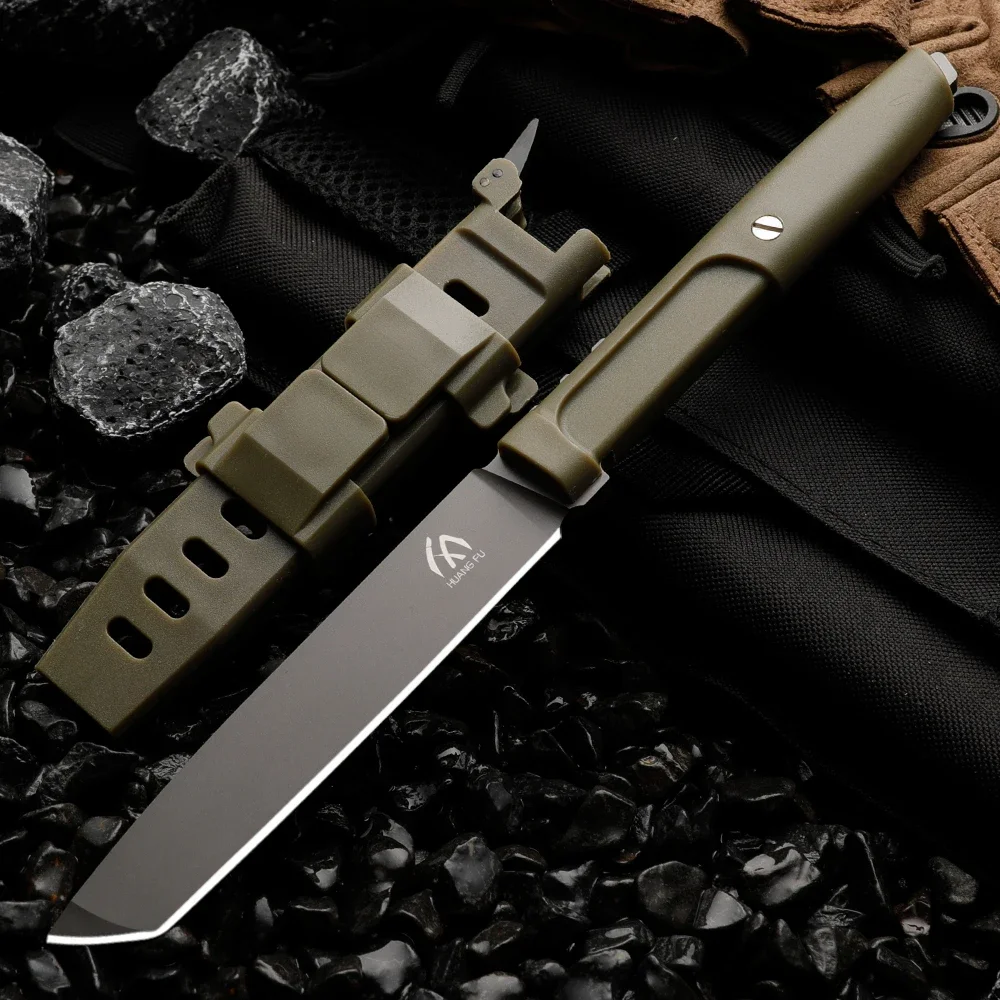 Hochwertige multifunktionale feste Klinge – Outdoor-Camping-, Rettungs- und Notfall-Überlebensmesser, Geschenk für Männer
