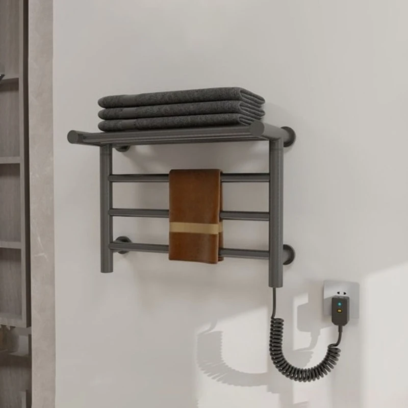

Электрический полотенцесушитель для ванной, водонепроницаемый, с термостатом, настенный, для сушки полотенец, современные аксессуары для ванной комнаты