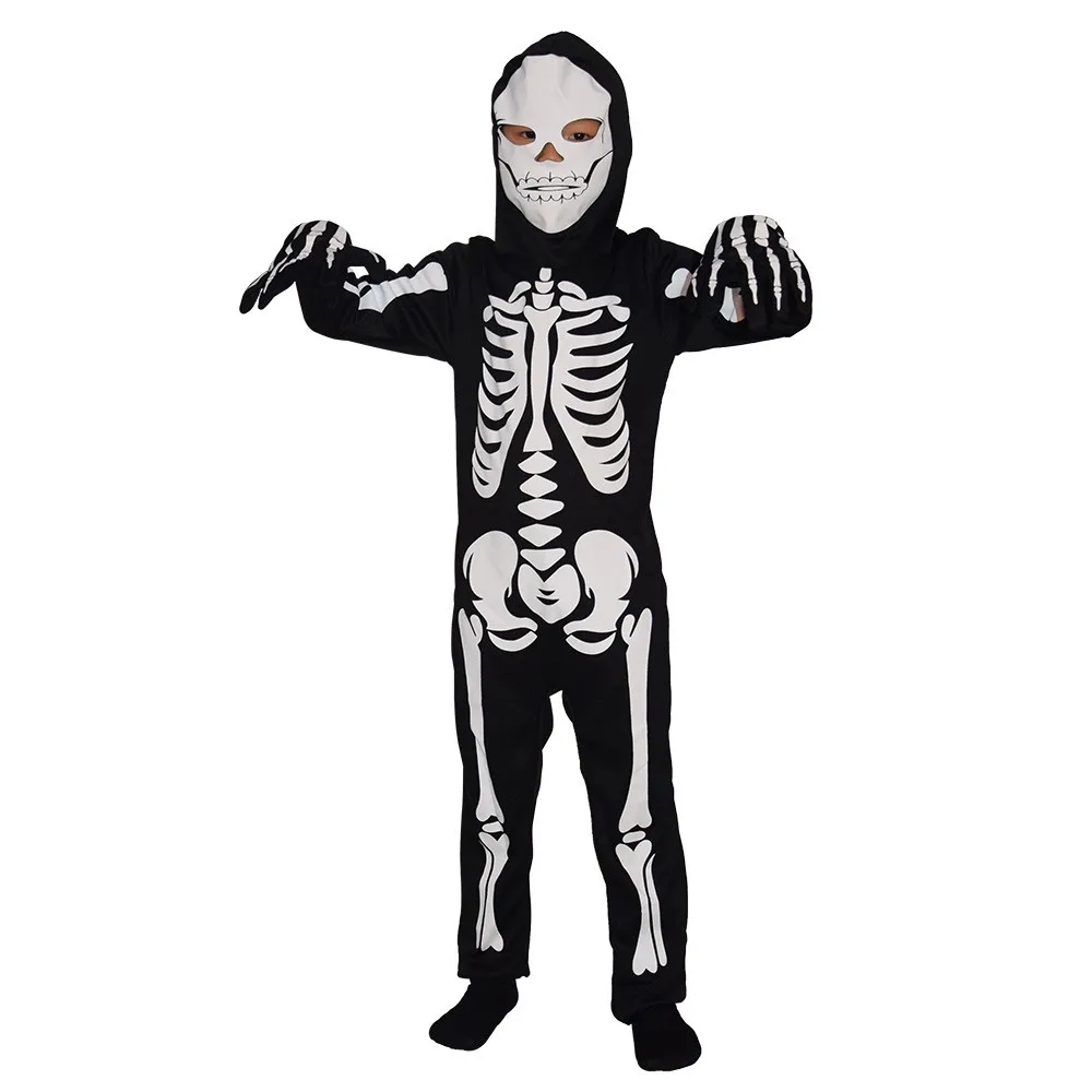 

Хэллоуин Костюм Скелета Белый Призрак Одежда Для Ролевых Игр Детский Костюм Пар Тематический Трансграничный Сценический Костюм