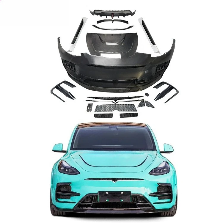 

Tune D Style Body Kit for MODEL Y Carbon Fiber Conversion Kit with Front Bumper Rear Bumper Spoiler Hood Side Skirts