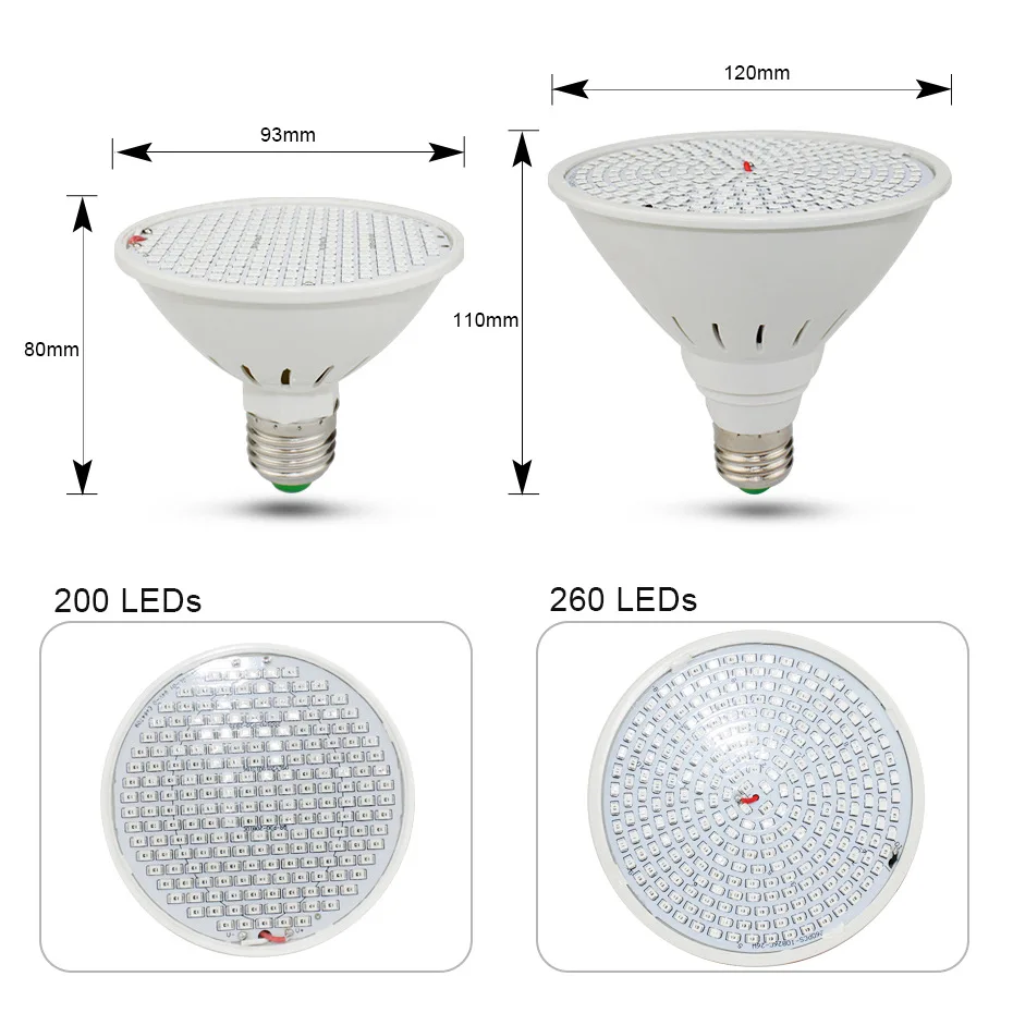 Hydroponic Growth Light E27 Led Grow Bulb Phyto PAR30 Full Spectrum For Flower Plant PAR38 Hydroponic Growing Lamp 85-265V