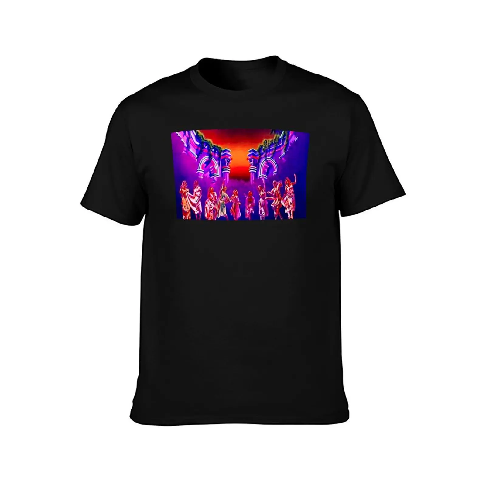Xanadu - Olivia Newton-John - Mural Designs by PopRetroDisco T-Shirt t shirts for man graphic funny T-Shirt
