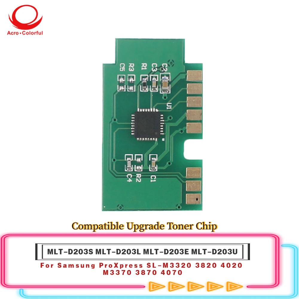 Compatible MLT-D203S MLT-D203L MLT-D203E MLT-D203U Chip de cartucho de tóner mejorado para Samsung SL-M3320 3820 4020 M3370 3870 4070