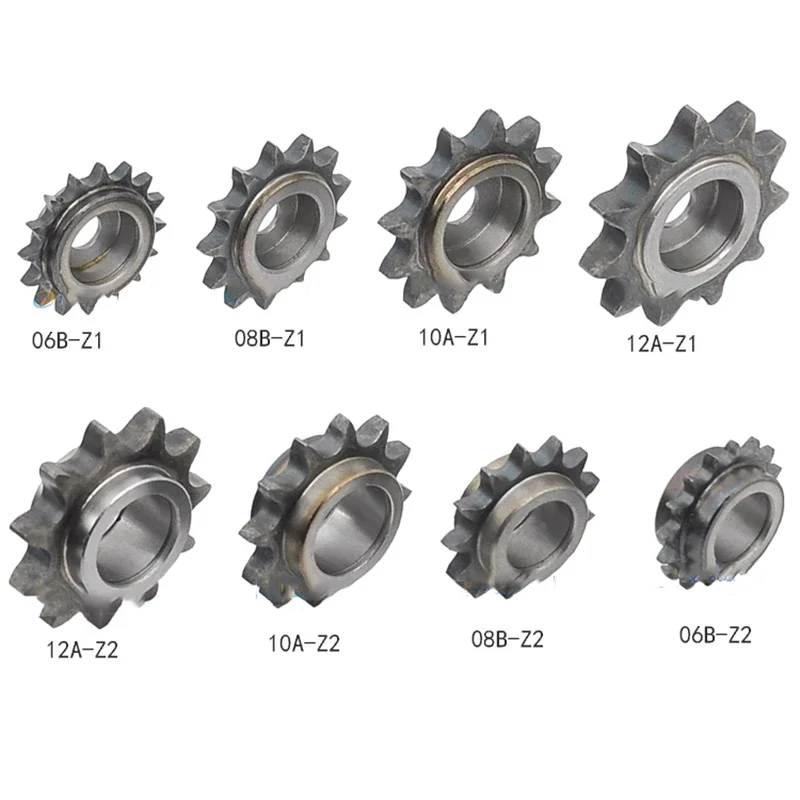 06B,16-21 Teeth,54-69mm Out Diameter,9-17mm Inner Hole,Drive Roller Chain Conveyor Chains Idler Sprocket With Bearing