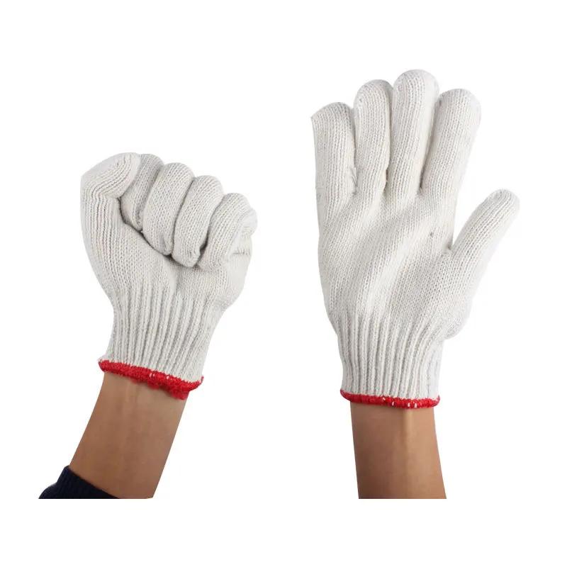 Guantes de trabajo gruesos de 750g-600g, guantes de algodón de pantalla de siete agujas