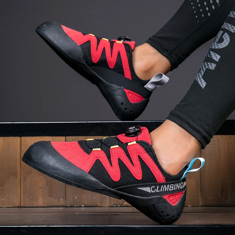 

Indoor Sneaker Children's Climbing Shoes Professional Wear-resistant Breathable Cliff-climb Shoes Lightweight Bouldering Rubber