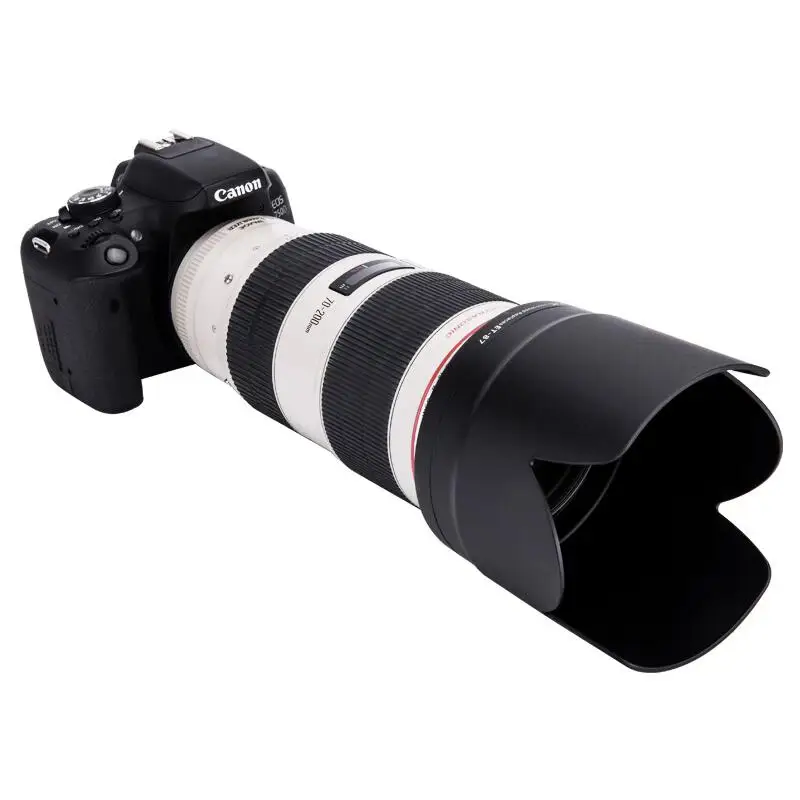 عدسة الكاميرا غطاء محرك السيارة ET87 لكانون EOS 6D2 5D4 1Ds 1Dx جبل EF 70-200 مللي متر f/2.8L IS III USM 77 مللي متر عدسة مرشح DSLR اكسسوارات