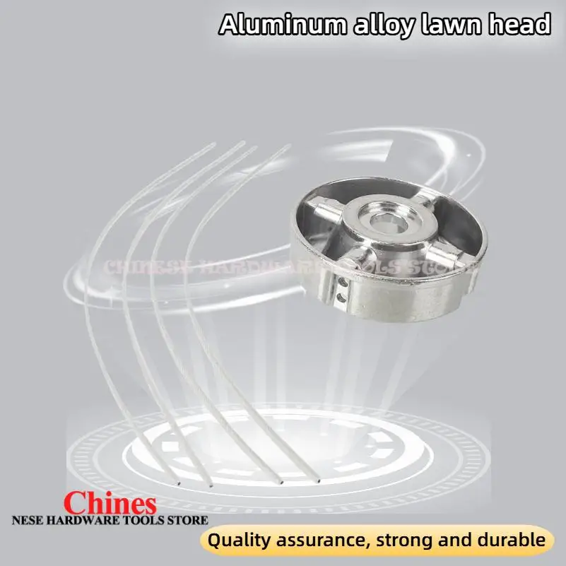

For Citycoco Compatible Aluminum Trimmer Head - Through Hole, Fit String Trimmer Wire Rope Weed Head Replacement Accessories