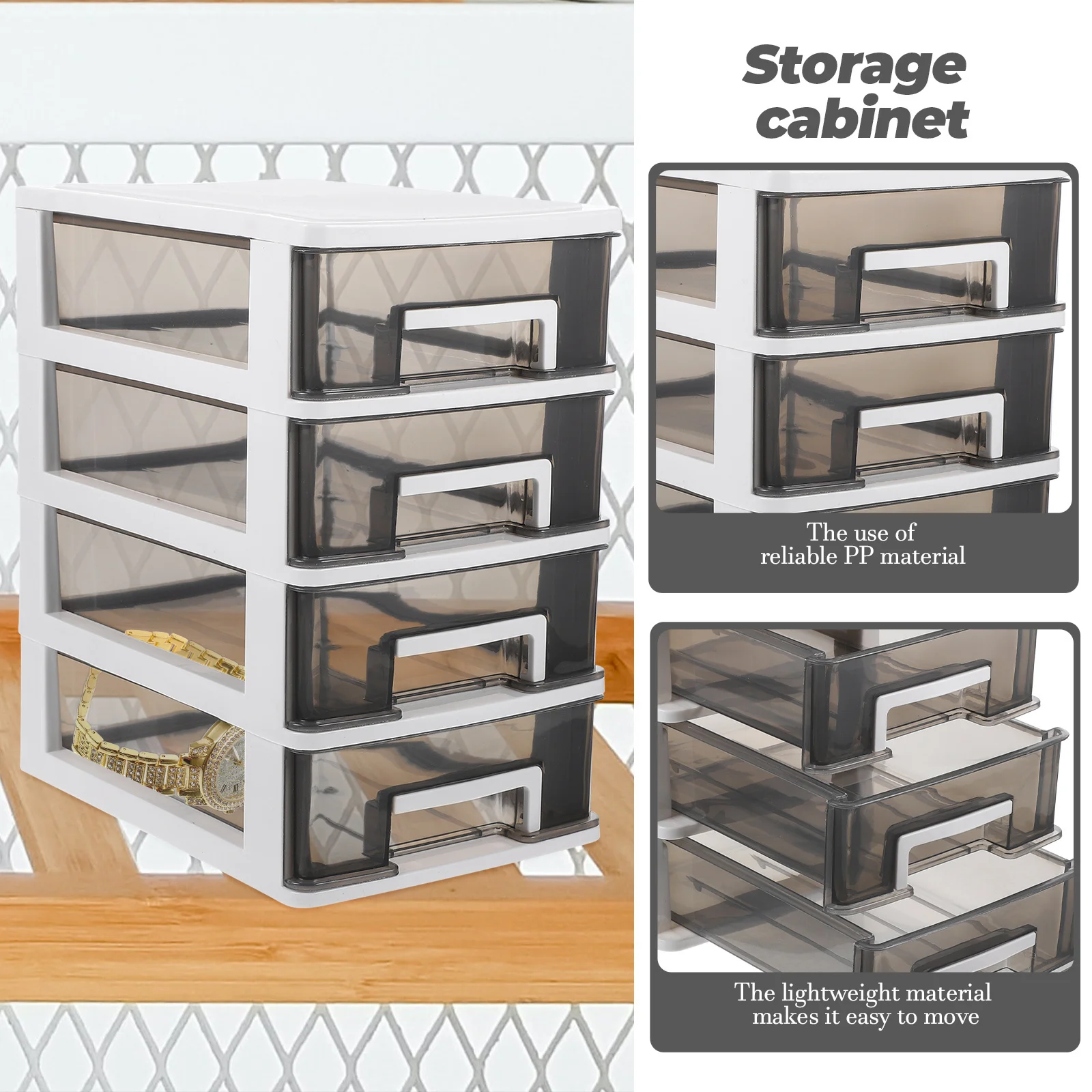 

Multi-Layer Desktop Drawer Type Organizer Small Storage Holder for Stationery Makeup Cosmetics Desktop Storage Box Efficient