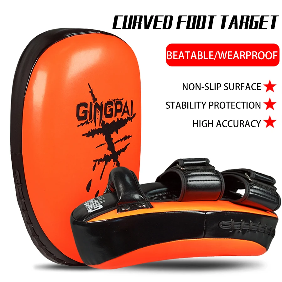 Taekwondo Foot Target Professional Adult Sanda Fighting Kicking Practical Training Curved Boxing Target Reaction Leg Target