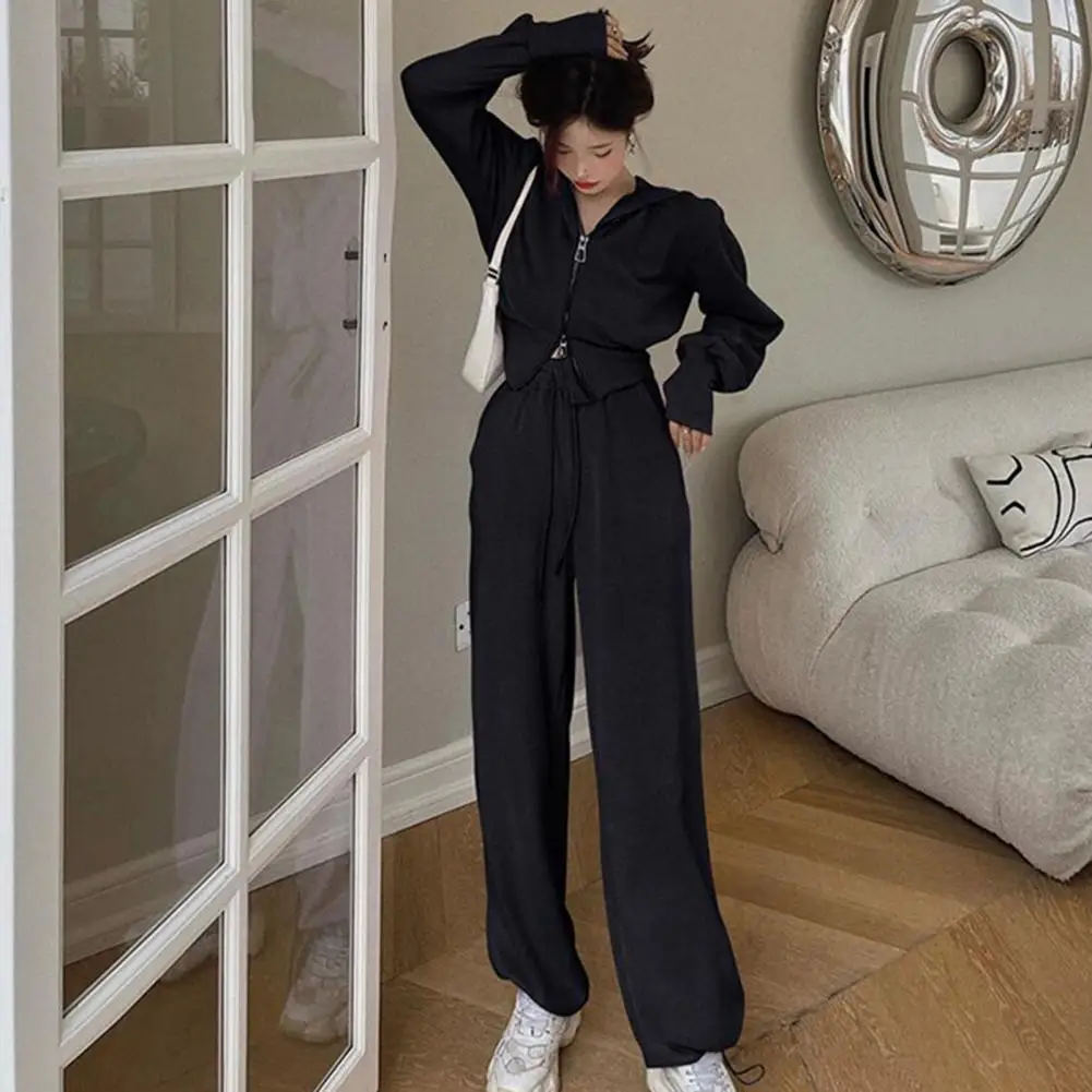 

Women 2 Piece Outfits Sweatsuit Set 2023 Activewear Hooded Cardigan Fall Oversized Half Zip Sweatshirt Sweatpant Set Tracksuits