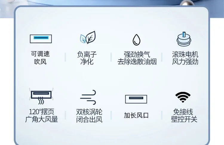 Liangba المطبخ المتكامل السقف تهب الإضاءة التهوية ثلاثة في واحد، الأشياء الجيدة للمشاركة #5