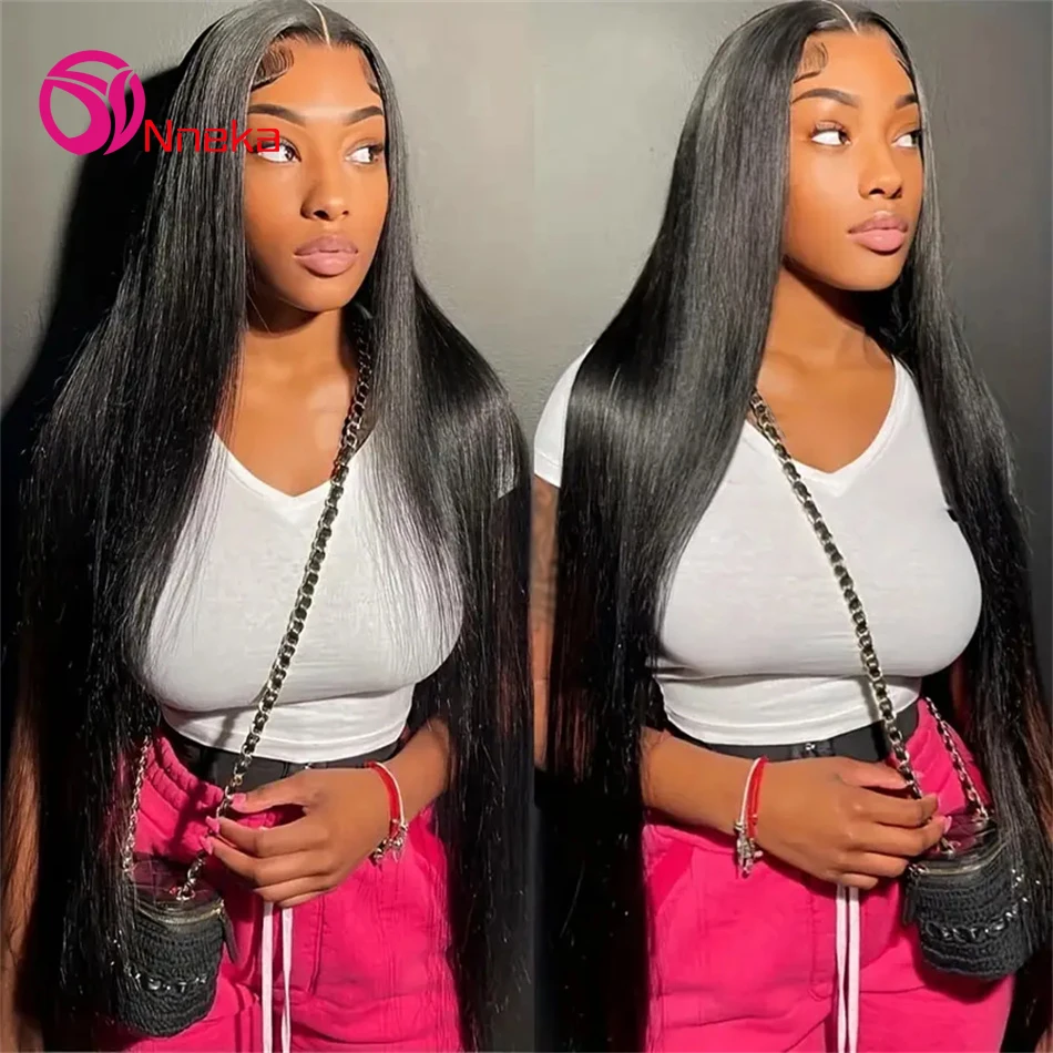 

200 Density 5x5 Straight Lace Human Hair Wigs Brazilian Remy Straight 4x4 Closure Human Hair Wig For Women