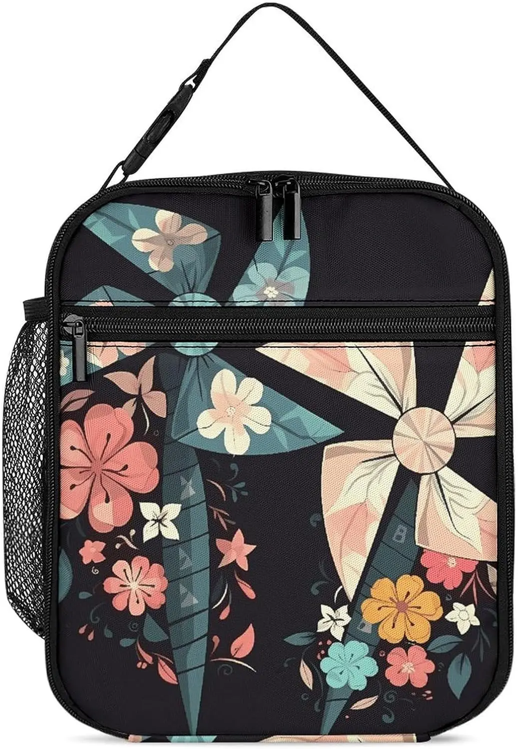 

Cartoon Windmill Lunch Box Reusable Lunch Bag Leakproof Insulated Thermal Cooler Tote for Women Men Work Office Picnic