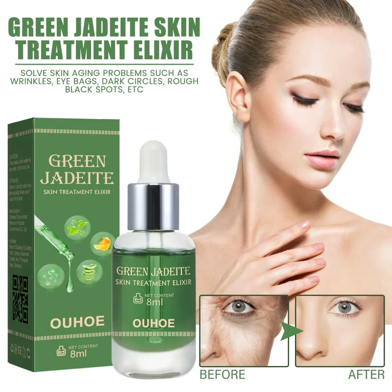 Green Jadeite Skin Treatment Elixir Skin Anti-Aging Repair Essence Diminish Fine Lines Moisturizing Firming Anti-Wrinkle Essence