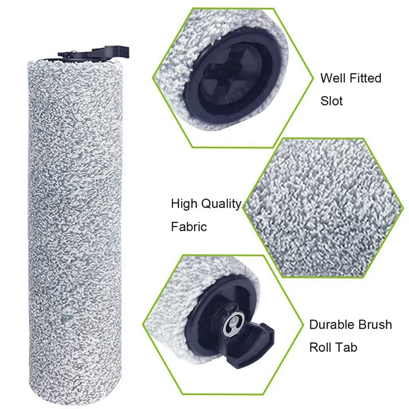 Promotion!3 Set Replacement Parts Roller Brush HEPA Filters Compatible For Roborock Dyad U10 Wet And Dry Vacuum Cleaner