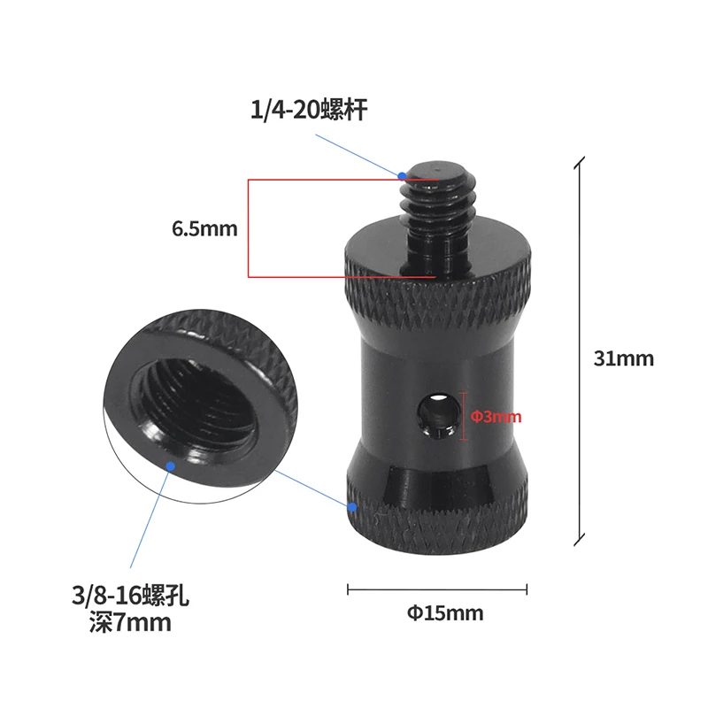 1/4 bis 3/8 M4 M5 M6 M8 M10 Gewinde Umwandlung Schraube Adapter Für Kamera Stativ Kugelkopf Projektor Halterung DSLR Kamera Zubehör – Detail 38