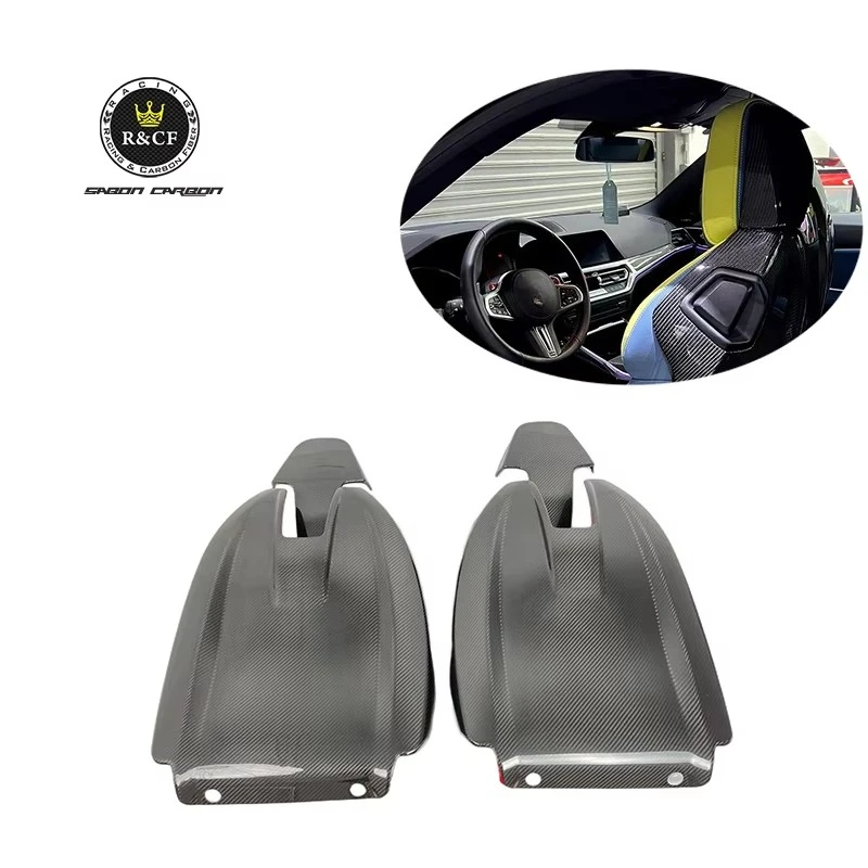 

2020+ G80 M3 G82 M4 OEM стиль сухой углеродное волокно задняя крышка сиденья оболочка отделка для BMW G80 G82